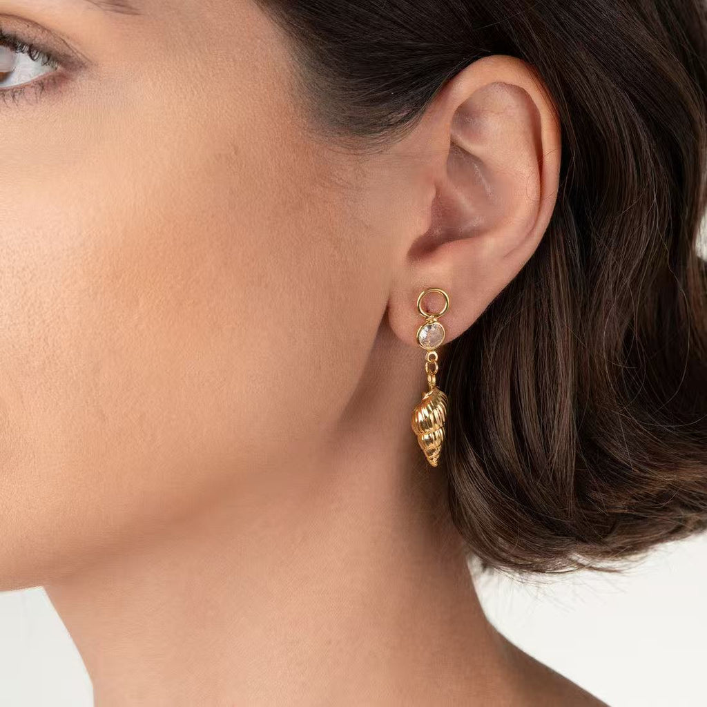 Miyama Biojioias Snail Shell 8 Earring