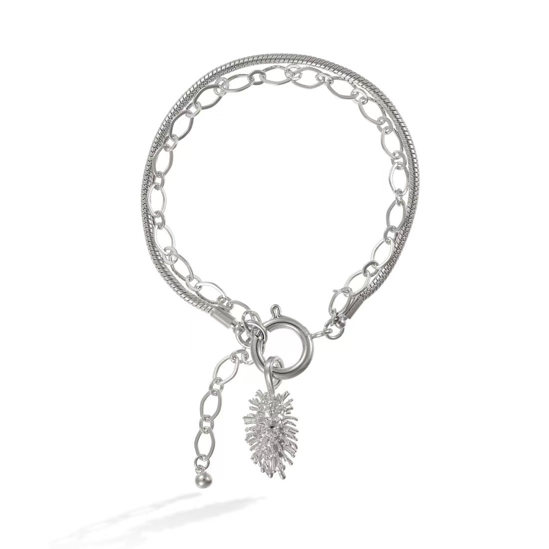 Miyama Biojoias Burr Seed Double Chain Bracelet