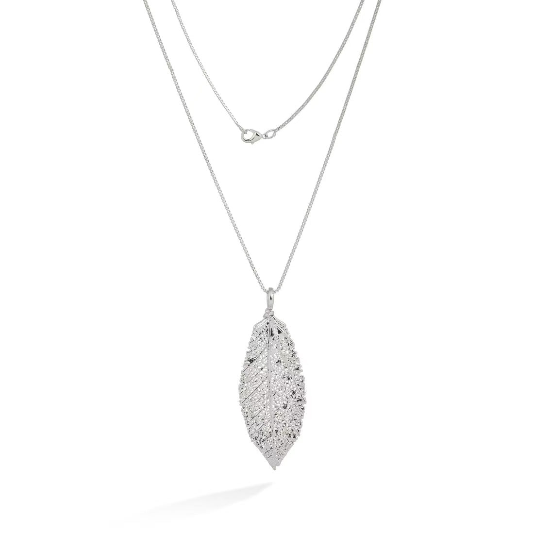 Miyama Biojoias  Skeletonized Leaf Spindel  Necklace